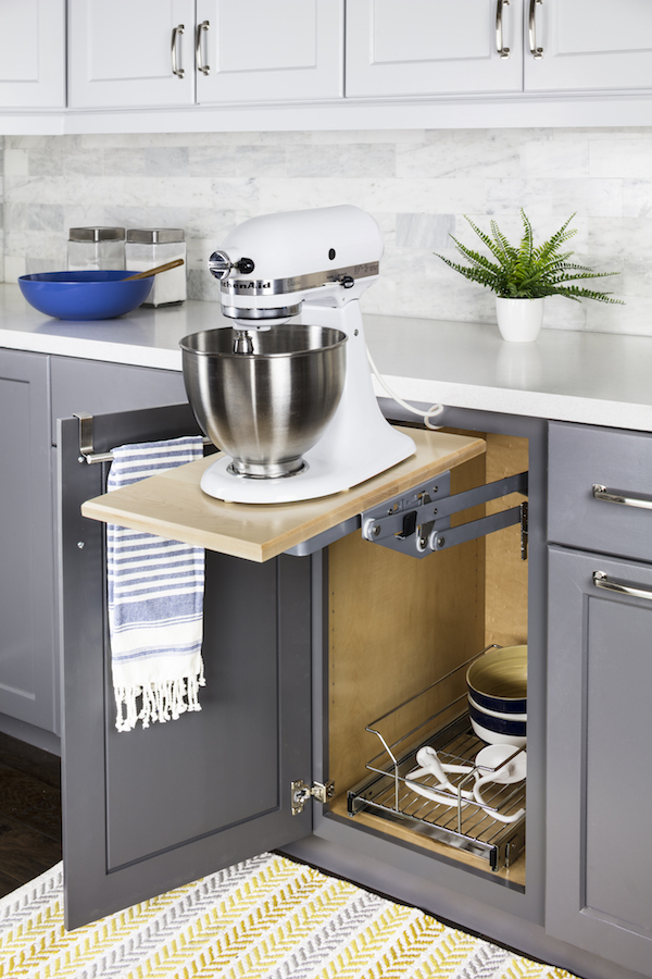 Kitchen Uplift Appliance Lift for Lower Cabinet – Design by Hardware Resources